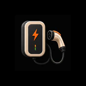 Electric vehicle charger installed at a property